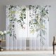 thumbnail image 1 of Cortinas Fereyis con hojas de eucalipto verdes, 160 x 160 cm, 2 paneles, 1 of 7