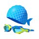 thumbnail image 3 of Gafas De Natación De Sirena Con Gorro Ajustables Para Ni?os Y Ni?as Color Azul Y Amarillo, 3 of 5