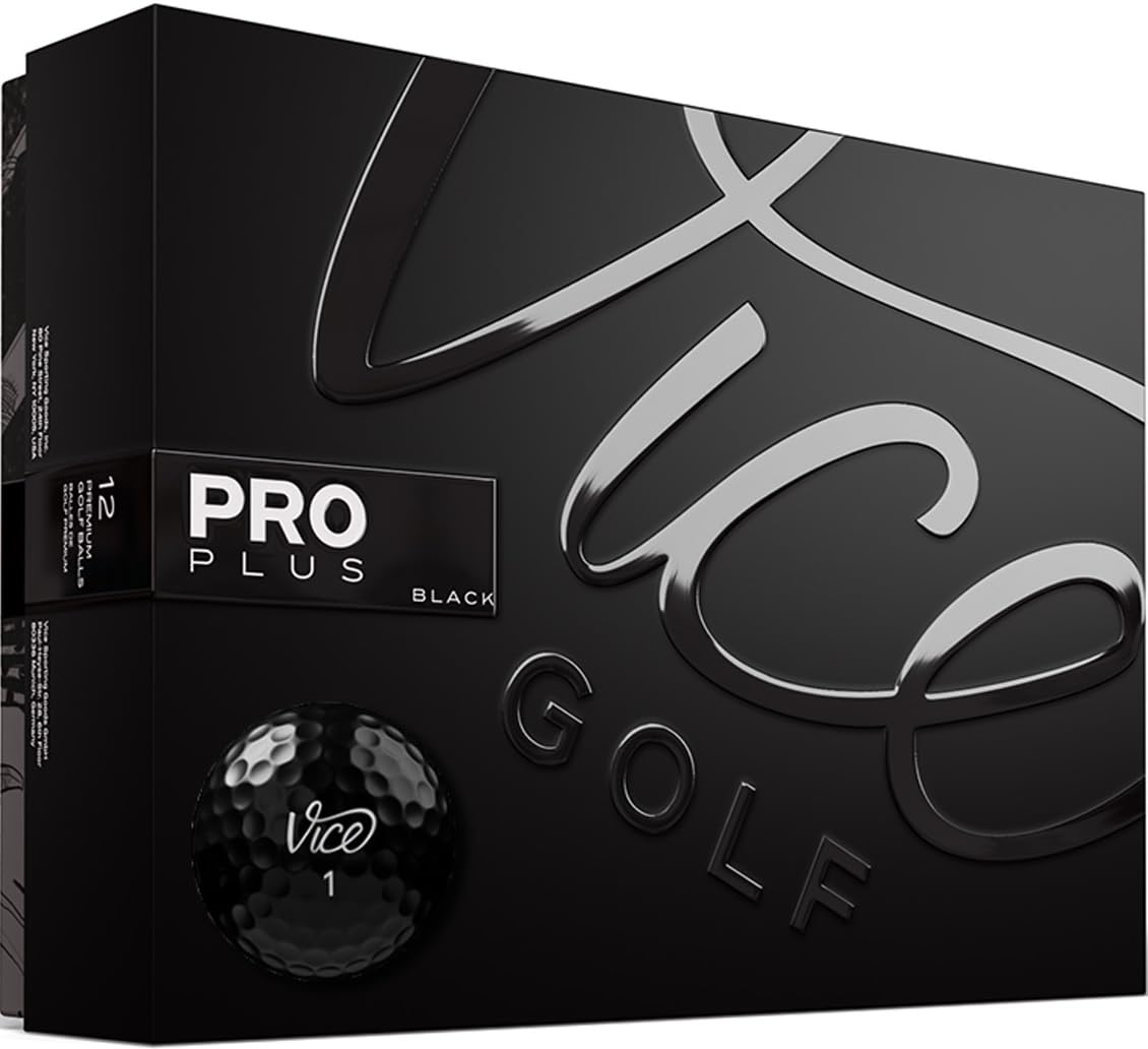 Pelotas De Golf Vice Golf Edición Limitada Pro Plus (Negras)