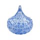 thumbnail image 1 of Plato para dulces Godinger de vidrio azul con diseño de Hershey Kiss, 1 of 2
