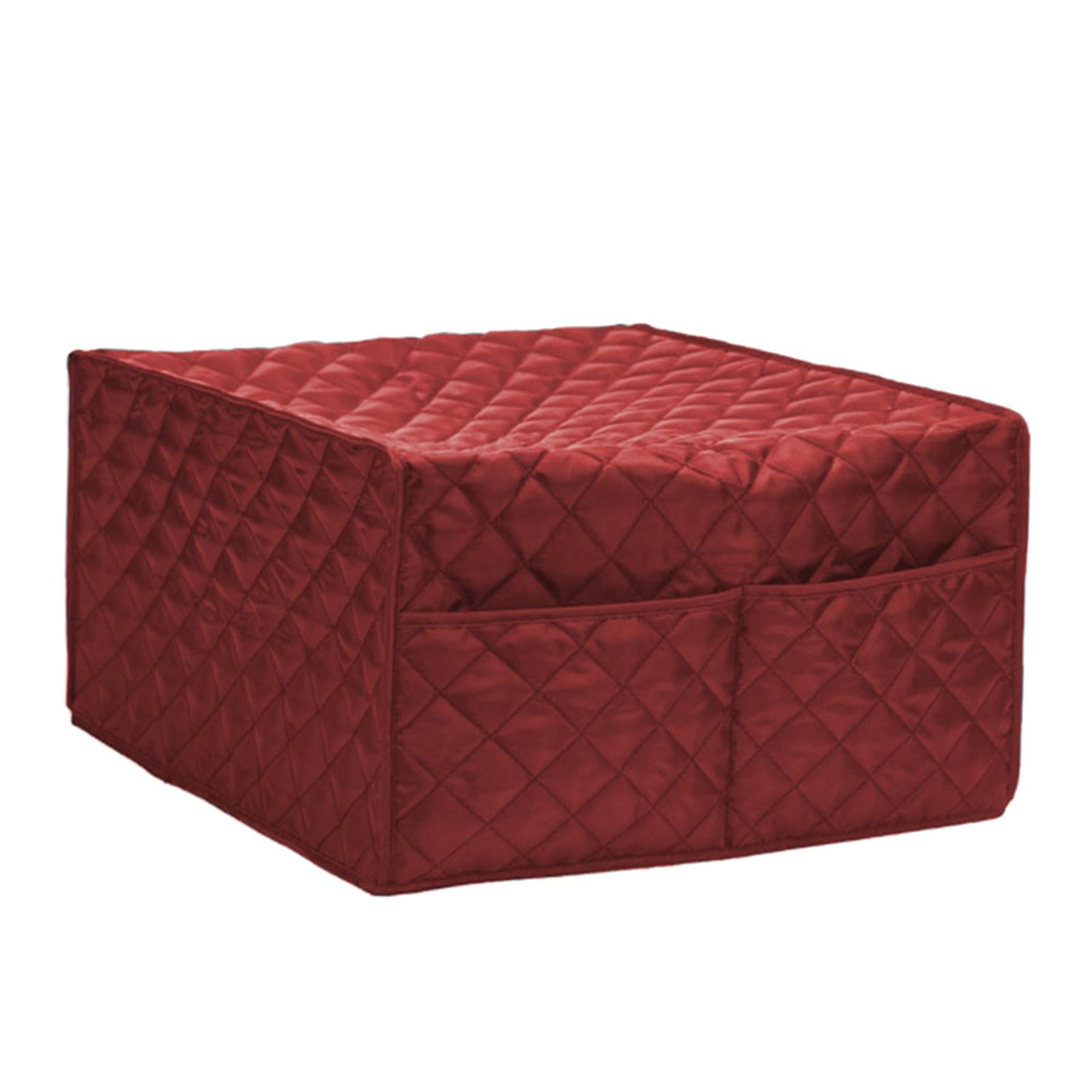 Ioensy - Funda Para Microondas Con Bolsillos De Almacenamiento Para Cocina, Resistente, Pequeña Funda Para Electrodomésticos De Cocina, Color Rojo