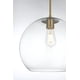thumbnail image 5 of Lámpara Colgante Baxter Elegant Lighting Latón Vidrio Transparente 110V, 5 of 9