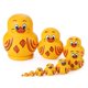 thumbnail image 1 of Nesting Dolls JACE de madera con forma de pato amarillo, 10 unidades, para decoración del hogar, 1 of 9