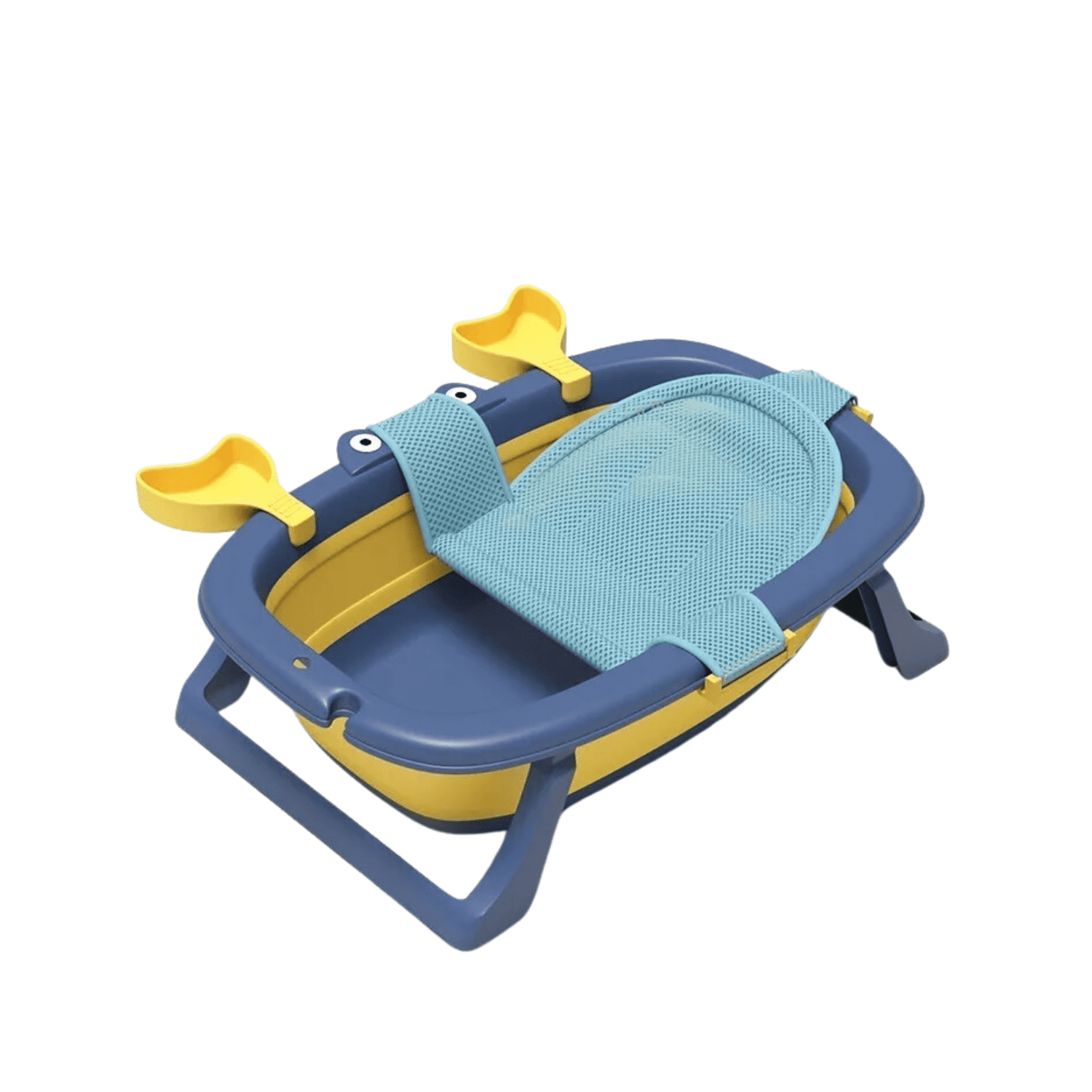 Importclick - Bañera Tina Bebé Plegable Malla Reforzada Cangrejo 20 L Azul