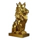 thumbnail image 5 of Estatua Moderna De Cabeza De León, Figurita De Animal, Artesanía De Resina Para Estantería De Escritorio Aureate, 5 of 5