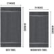thumbnail image 2 of Juego de 6 toallas Utopia Towels 68 x 137 cm, 500 GSM, algodón gris, 2 of 7