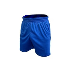 Drb - Short De Futbol Azul Liso Costuras Reforzadas Talla M