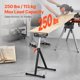 thumbnail image 2 of Roller Stand VEVOR, paquete de 2 unidades, 113-109 kg, capacidad de carga, color negro, 2 of 9
