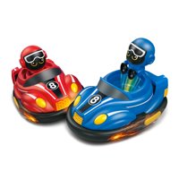 Fliperex - Set De Autitos Chocadores A Control Remoto Piloto Go Kart