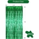 thumbnail image 2 of 3 cortinas con flecos de oropel metálico verde, 1 m x 2 m, telón de fondo verde para fotomatón, accesorios para fotomatón, ideal para despedidas de soltera, cumpleaños, Navidad y Año Nuevo., 2 of 6