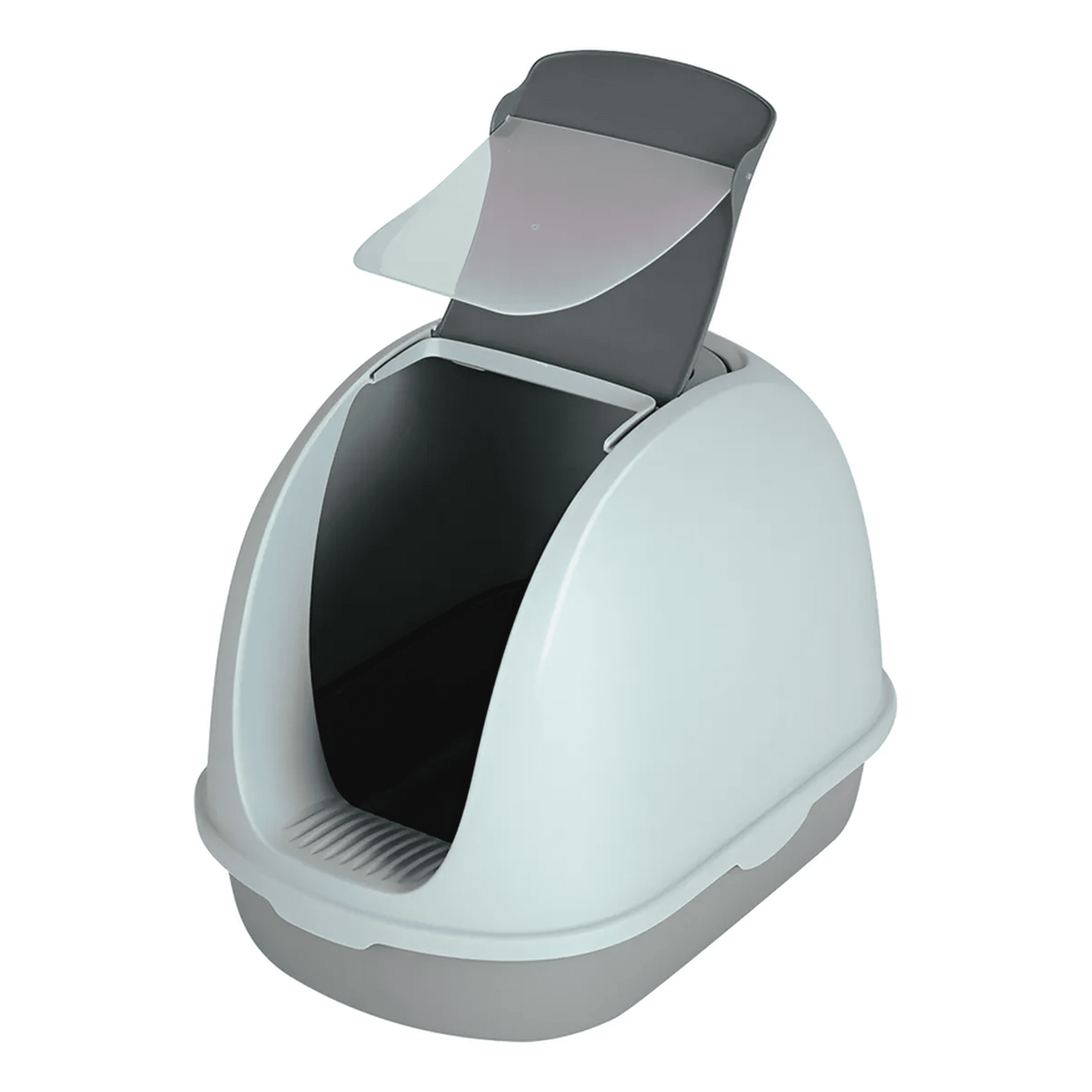 Genérico - Arenero Sanitario Cerrado Para Gatos Gris