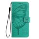 thumbnail image 3 of Funda cartera mariposa para Motorola Moto G86 con soporte y ranuras para tarjetas Verde, 3 of 5