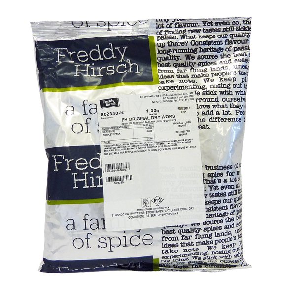 Freddy Hirsch Original Dry Wors 1 kg – Condimento seco