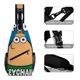 thumbnail image 3 of Pou Riñonera Bandolera con Estampado Integral para Hombres y Mujeres, Bolso Cruzado Gráfico de Tendencia, Mochila de Hombro Streetwear para Ciclismo y Deportes, Riñonera Versátil Casual, 3 of 6