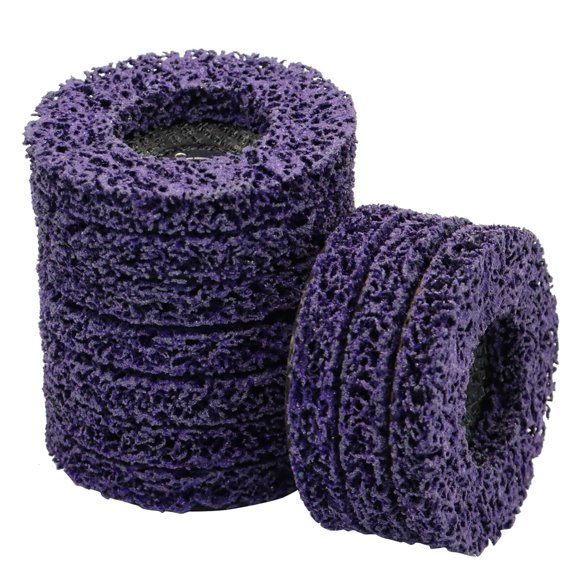 Discos de desbaste Nakkaa 10 cm 5/8" pack de 10 morado
