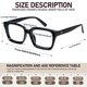 thumbnail image 5 of Gafas de lectura MMOWW +1.0 cuadradas con filtro de luz azul – pack de 4, 5 of 6