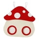 thumbnail image 2 of Bolsa de alimentación de heno para conejos, bolsa de heno con múltiples agujeros, comedero, bolsa colgante para mascotas pequeñas, cobayas, hurones, Hongo rojo, 2 of 5