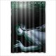 thumbnail image 1 of Cortina de ducha vintage de sirena con ganchos, tamaño 48 x 72 pulgadas, 1 of 3