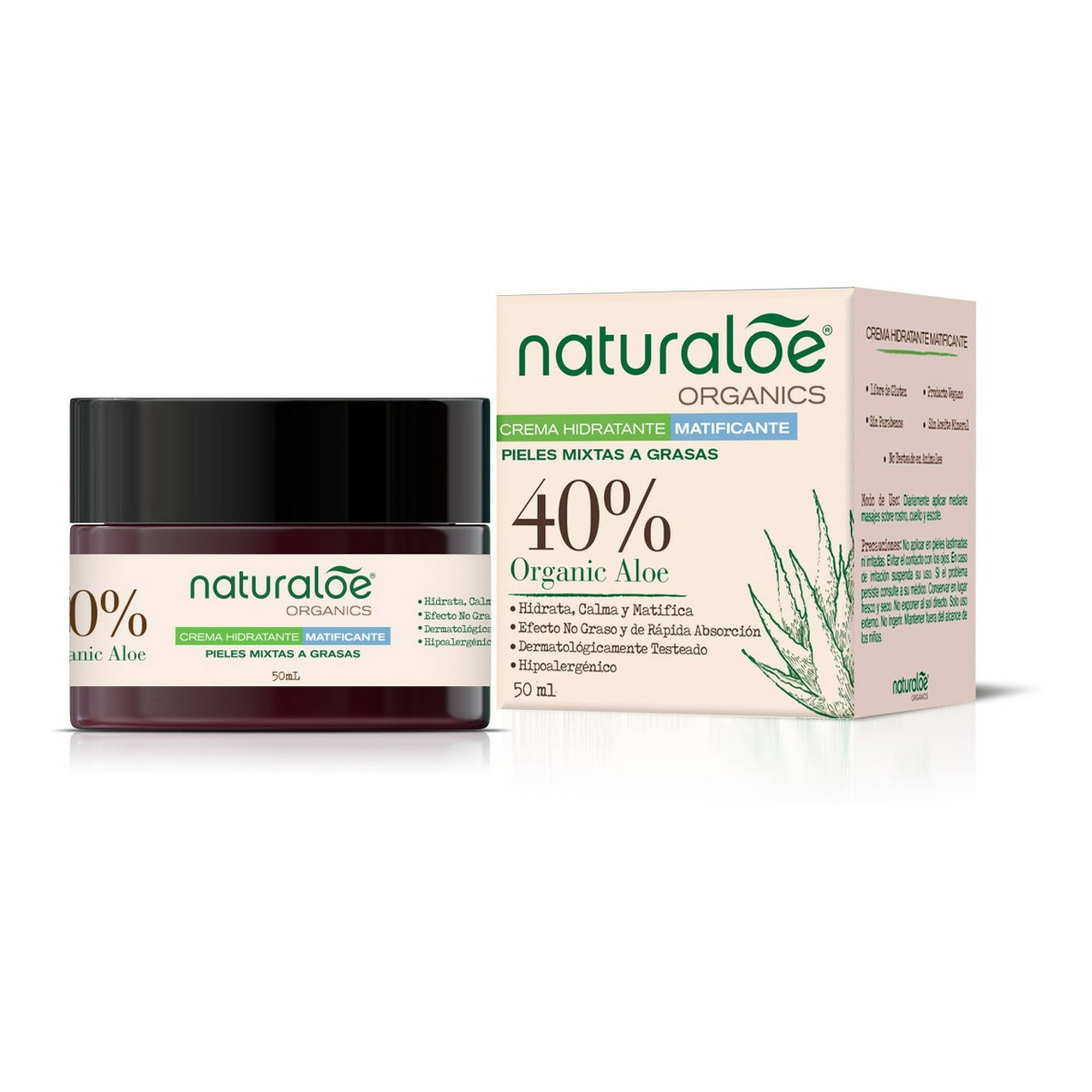 Naturaloe - Creama Hidratante Matificante 50ml