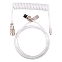 Magideal - Cable Usb De 3M Que Carga 2 En De Conector De Metal Puerto De Línea De Datos A Usb Para , Blanco