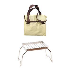 Ioensy - Parrilla Plegable Para Fogata, Soporte Para Horno, Parrilla Para Barbacoa, Parrilla Para Picnic