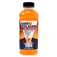 Pazvit - Bebida Hidratante Suero Naranja Mandarina 8 Iones + 8G Colágeno 630Ml
