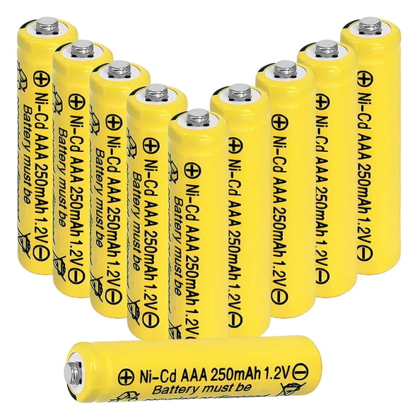 Batería Zsolarigt AAA 250 mAh 1,2 V paquete de 10 recargables