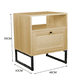 thumbnail image 3 of Velador Rattan Natural con Base Metálica, 3 of 3