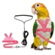 thumbnail image 1 of Arnés y Correa para Aves Uxcell, Arnés y Correa para Loros con Ala Bonita para Loros (Rosa, XS), 1 of 7