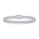 thumbnail image 1 of Pulsera de Tenis de Moissanita de 4 Mm Plata Esterlina 925 Color D Claridad VVS1 Corte Redondo Cierre Seguro Elegante de Lujo Pulsera de Diamantes para Mujer 6.5-7.5 Pulgadas, 1 of 8