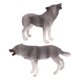 thumbnail image 2 of 2 Uds Figuritas De Lobo En Miniatura Para Regalo De Cumplea?os Coleccionables Ni?os Ni?as Gris, 2 of 5