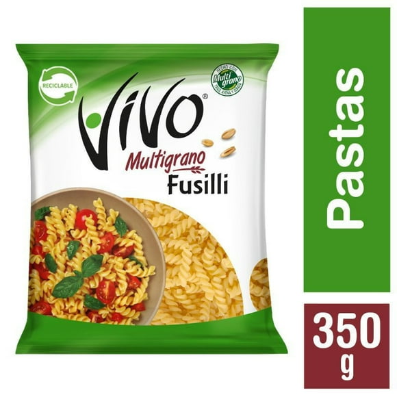 Fideo Pasta Multigrano Espiral Fusilli Bolsa, 350 g