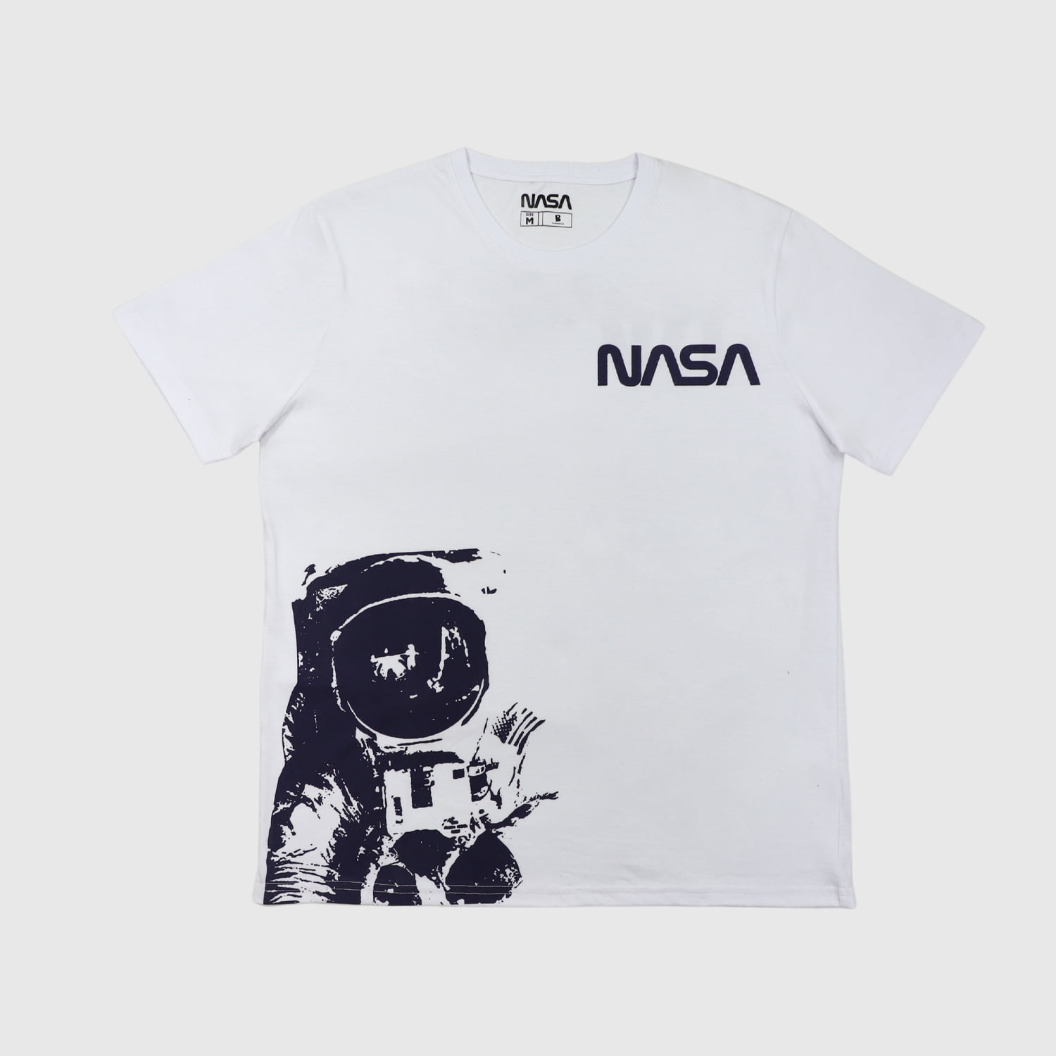 Polera Hombre Cool Blanco Nasa