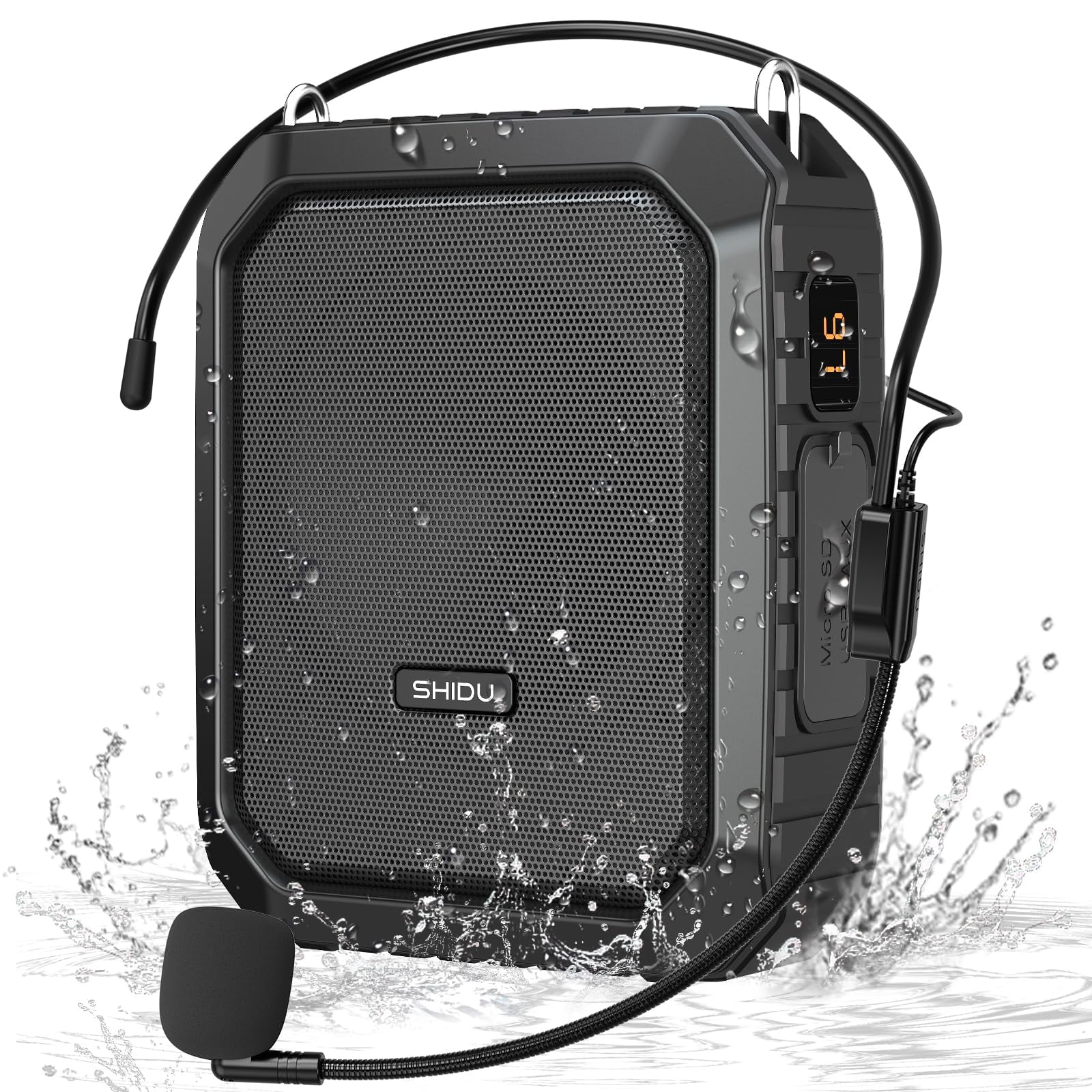 Amplificador De Voz Shidu Para Profesor Con Micrófono Y Megáfono De 18 W