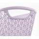thumbnail image 4 of Whitmor Bolsa Tote Rectangular de Resina, con Diseño de Punto de Cadena, Lila, Elegante y Duradera para Uso Diario, Compras y Organización, Pack de 6, 4 of 5