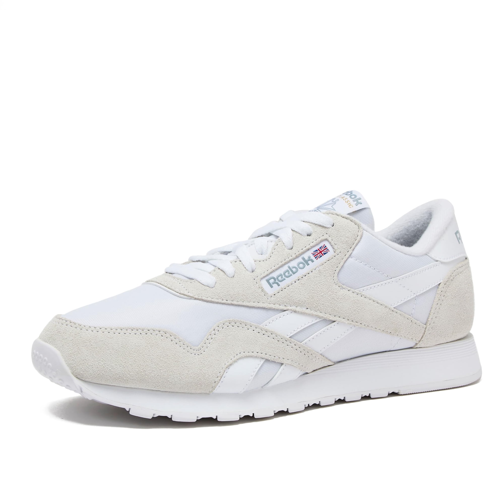 Zapatillas De Tenis Reebok Classic De Nailon Casuales Para Mujer, Blancas