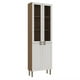 thumbnail image 1 of Despensa Alta 4 Puertas de Vidrio Cocina Conecta - Ebano Fosco Blanco 1317P.0001, 1 of 2