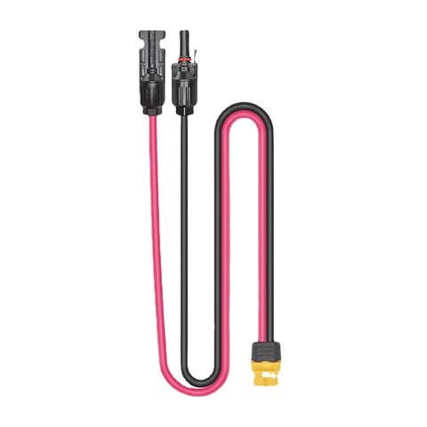 Magideal - Cable De Carga Solar Portátil 12Awg Extensión Dual Xt60 Arnés Adaptador Conector Macho Hembra Para Generador De Estación De Energía Paquete De Batería