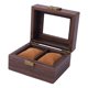 thumbnail image 3 of Reloj Caja De Almacenamiento De Madera A Prueba De Polvo Caja De Joyería De Bloqueo Regalo De Mujer 2 Rejillas, 3 of 4