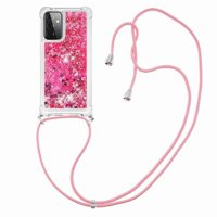 Funda Foxdock Para Samsung Galaxy A72 5G Con Cuerda Ajustable, Brillo Líquido, Protección Antigolpes Y Lente – Ideal Para Regalo