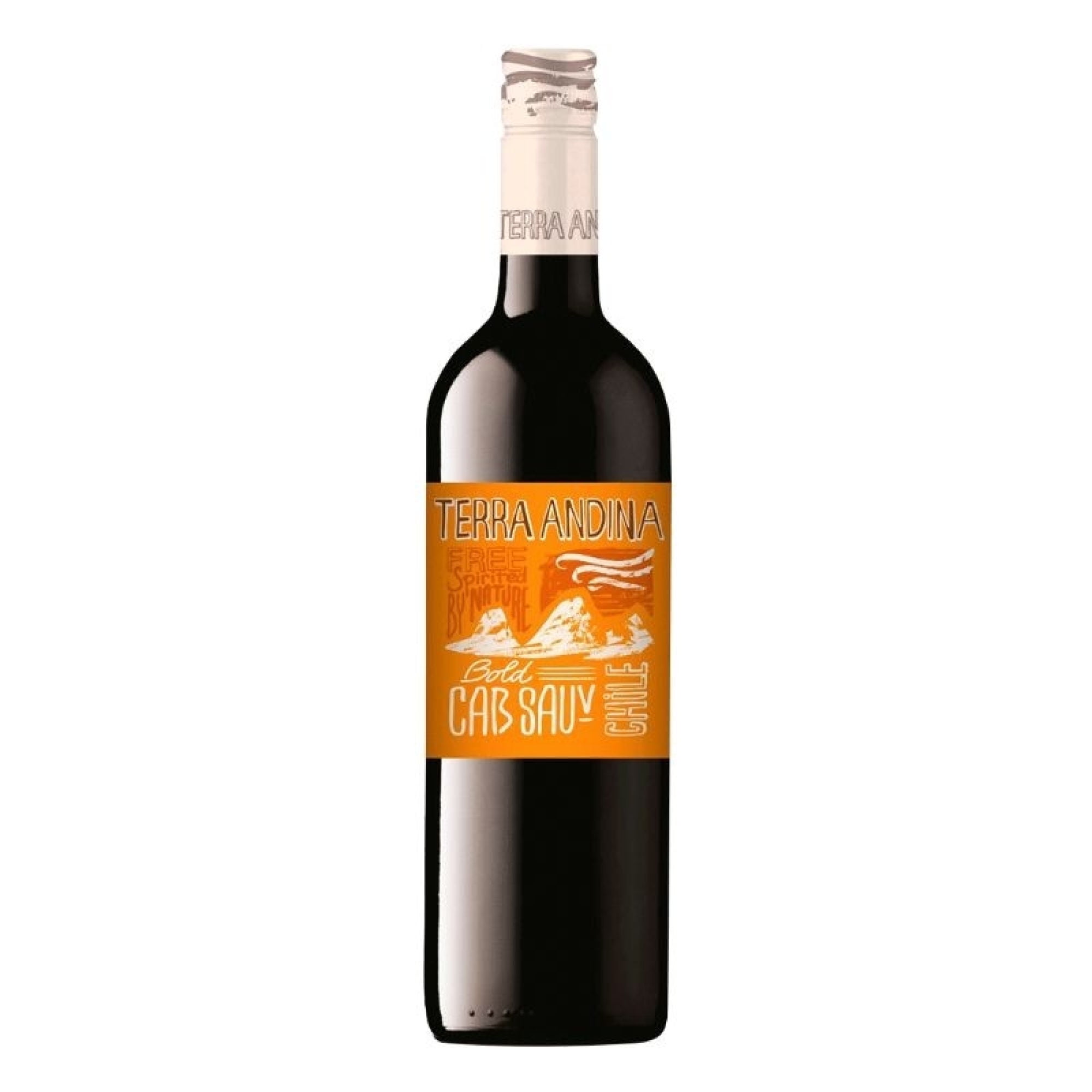 Vino Tinto Cabernet Sauvignon Free Spirited Botella 750 ml Terra Andina