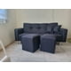 thumbnail image 1 of FUTON CAMA CON BRAZOS NEGRO LINO, 1 of 1