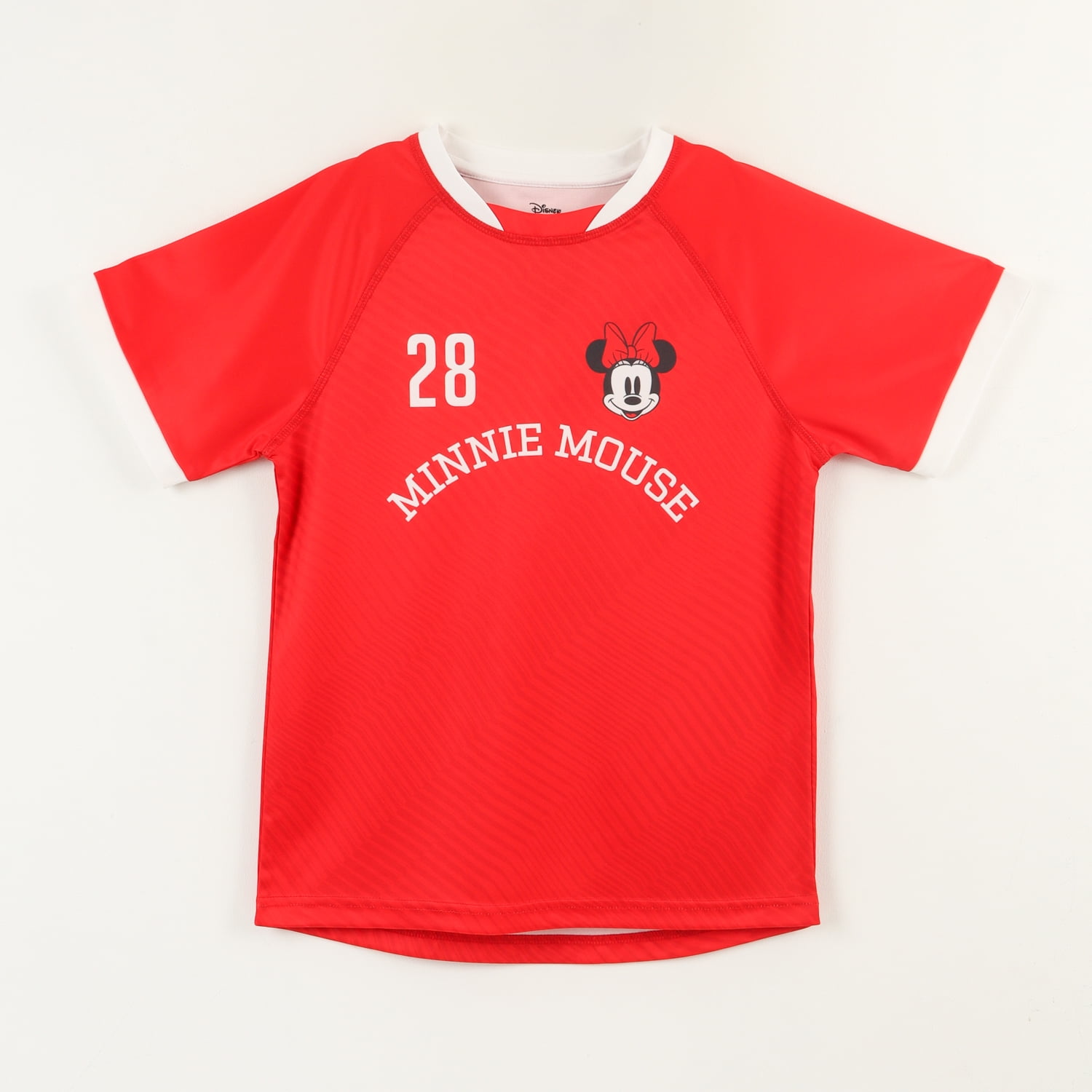 Polera Manga Corta Niña Rojo Fútbol Minnie Disney