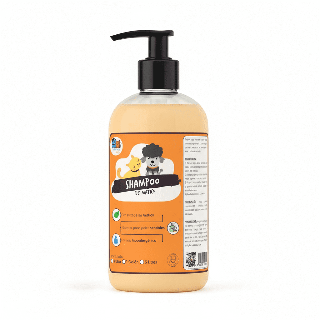 Mascokits - Super Shampoo De Matico Orgánico 1 Litro Para Mascotas
