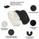 thumbnail image 3 of Cojin Lumbar Y Asiento Silla Ergonomico Viscoelastico, 3 of 7