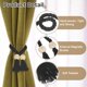 thumbnail image 4 of 2 Paquetes de Sujetadores Magnéticos para Cortinas, 55cm/21.65" Sujetadores de Cortinas, Negro, 4 of 7