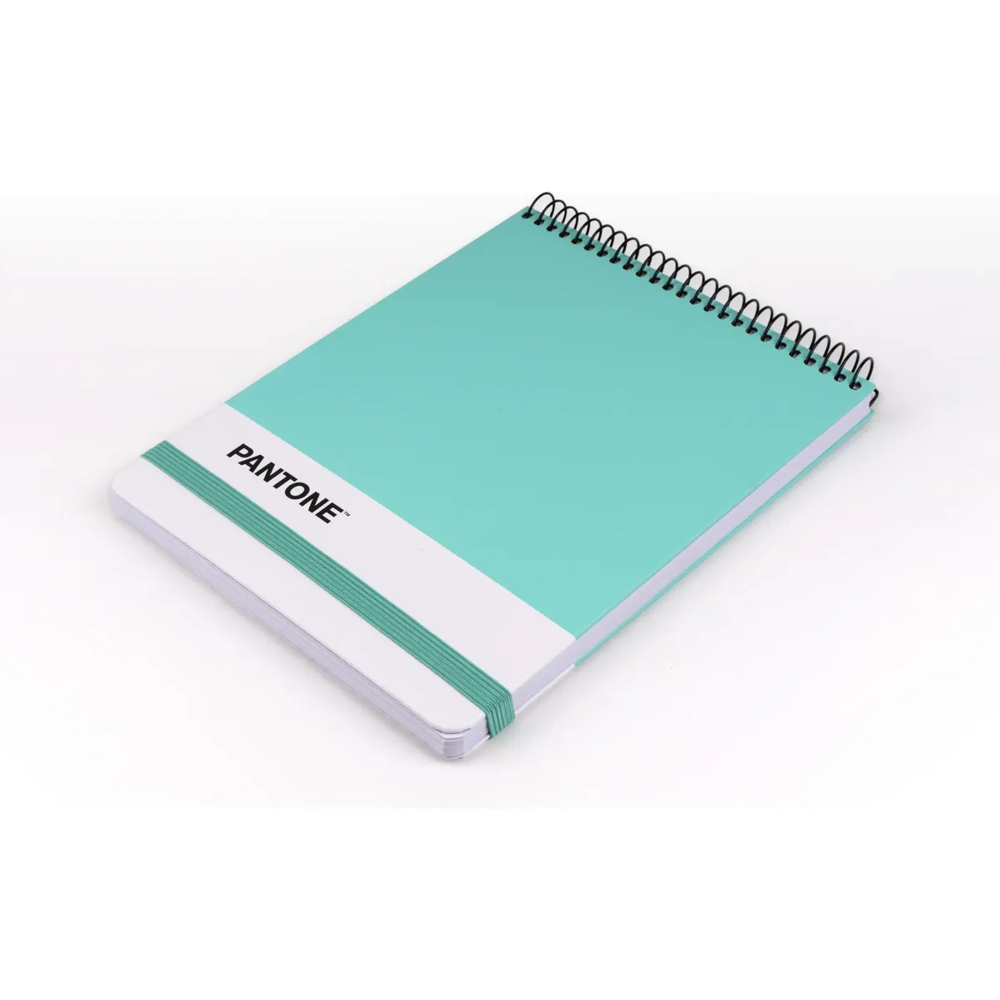 Croquera Pantone Medio Oficio Cierre Con Elástico 100 Hojas Turquesa