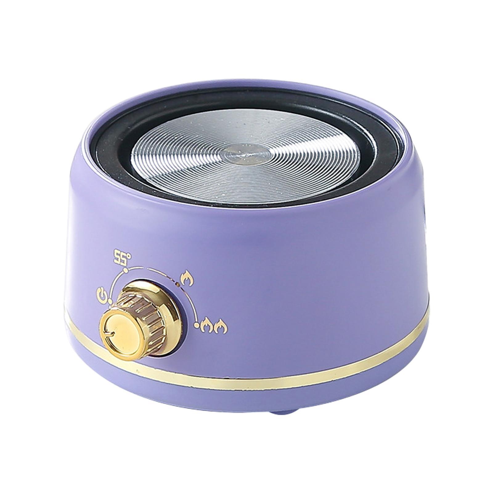 Magideal - Calentador De Cera Derretida, Quemador De Aceite, Quemador De Velas Profesional, Calentador De Velas Eléctrico, Derretidor De Cera Perfumado Para Sala Púrpura