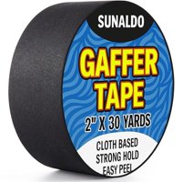 Cinta Adhesiva Sunaldo, Fuerte, Fácil De Rasgar, 2 Cm X 27 M, Negra