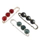 thumbnail image 2 of Diamantes De Imitación Espaciador Cuentas Pin Broche Clip Bufanda Sombrero Rojo Y Gris Verde, 2 of 4